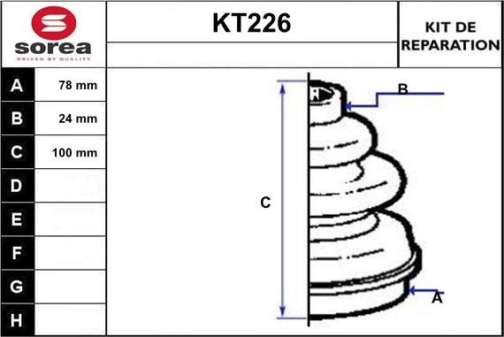 Sera KT226 - Cuffia, Semiasse autozon.pro