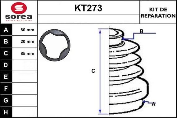 Sera KT273 - Cuffia, Semiasse autozon.pro