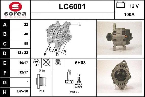 Sera LC6001 - Alternatore autozon.pro