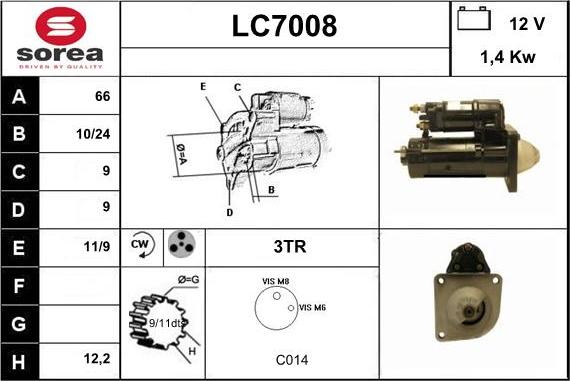 Sera LC7008 - Motorino d'avviamento autozon.pro