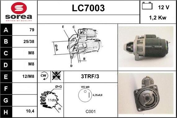 Sera LC7003 - Motorino d'avviamento autozon.pro