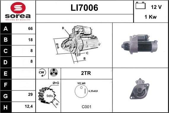 Sera LI7006 - Motorino d'avviamento autozon.pro