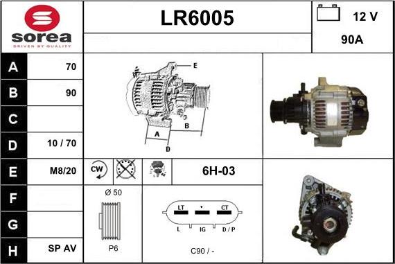 Sera LR6005 - Alternatore autozon.pro