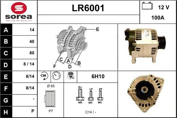 Sera LR6001 - Alternatore autozon.pro