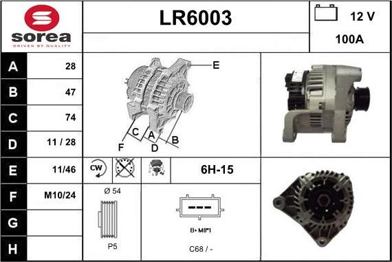 Sera LR6003 - Alternatore autozon.pro