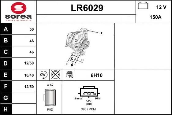 Sera LR6029 - Alternatore autozon.pro