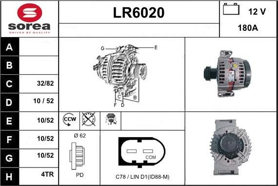 Sera LR6020 - Alternatore autozon.pro