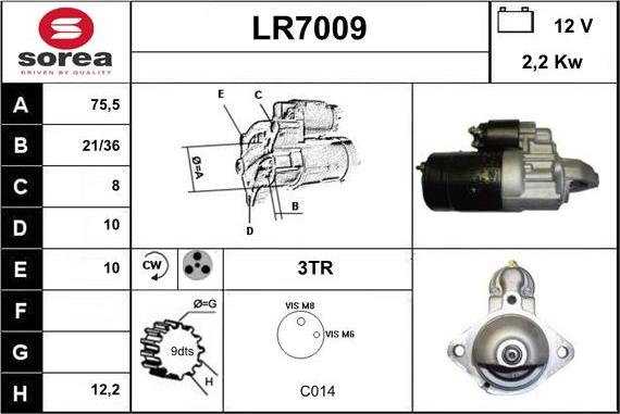 Sera LR7009 - Motorino d'avviamento autozon.pro