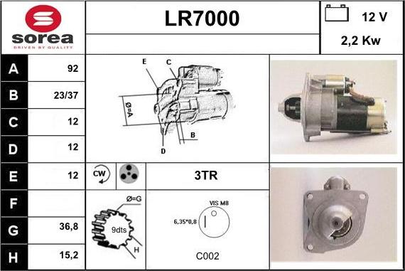 Sera LR7000 - Motorino d'avviamento autozon.pro