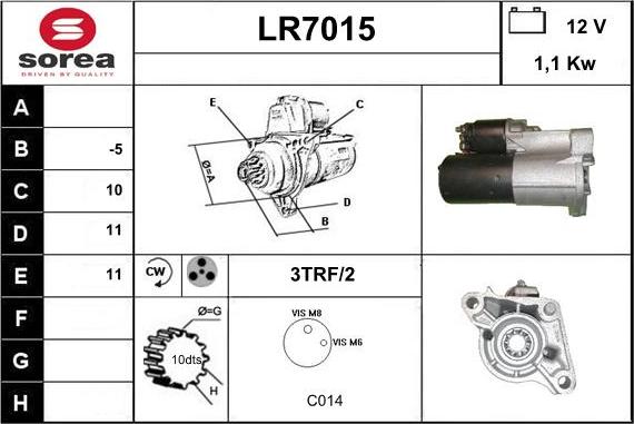 Sera LR7015 - Motorino d'avviamento autozon.pro