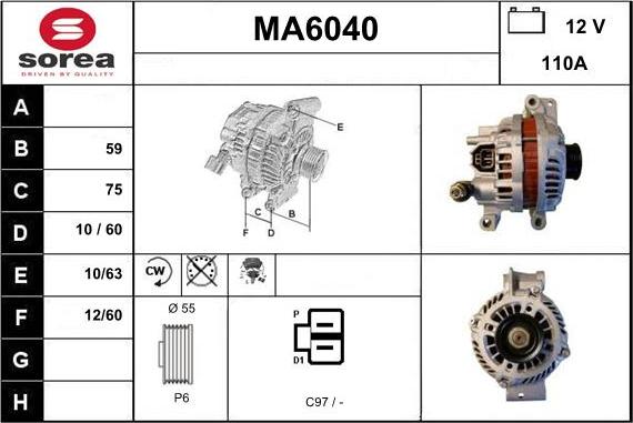 Sera MA6040 - Alternatore autozon.pro