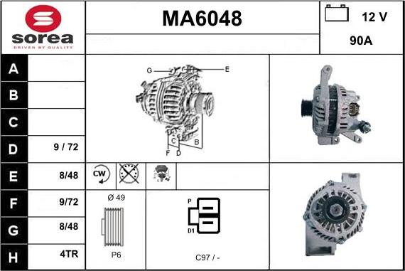 Sera MA6048 - Alternatore autozon.pro