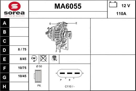 Sera MA6055 - Alternatore autozon.pro