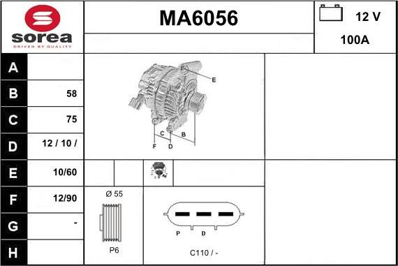 Sera MA6056 - Alternatore autozon.pro