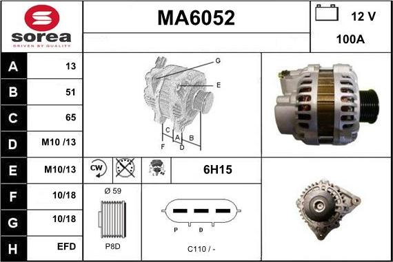 Sera MA6052 - Alternatore autozon.pro