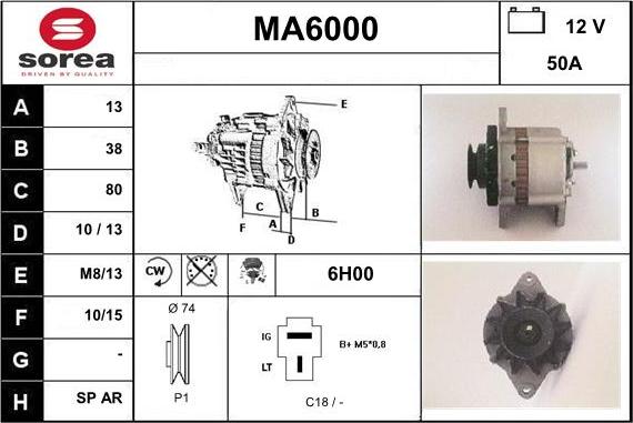 Sera MA6000 - Alternatore autozon.pro