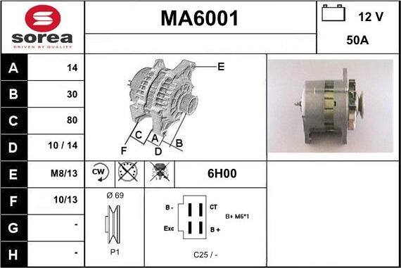 Sera MA6001 - Alternatore autozon.pro