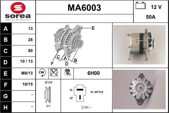 Sera MA6003 - Alternatore autozon.pro