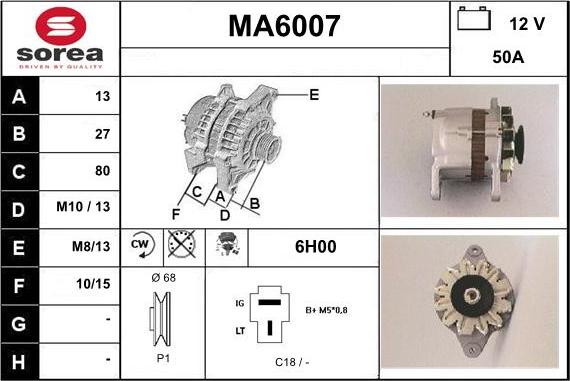 Sera MA6007 - Alternatore autozon.pro