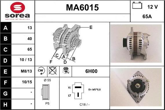 Sera MA6015 - Alternatore autozon.pro