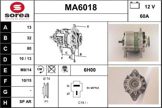 Sera MA6018 - Alternatore autozon.pro