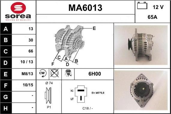 Sera MA6013 - Alternatore autozon.pro