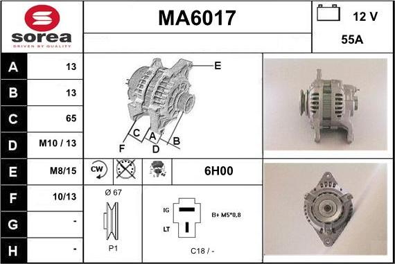 Sera MA6017 - Alternatore autozon.pro