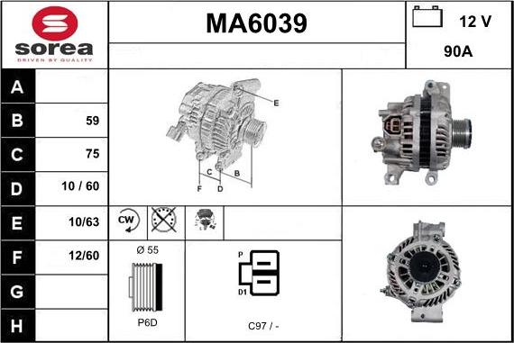 Sera MA6039 - Alternatore autozon.pro