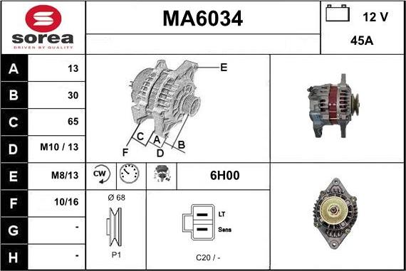 Sera MA6034 - Alternatore autozon.pro