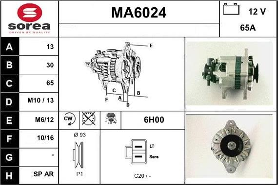 Sera MA6024 - Alternatore autozon.pro