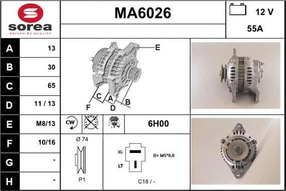 Sera MA6026 - Alternatore autozon.pro