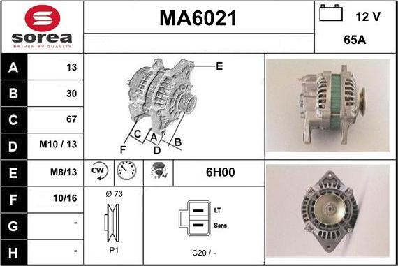 Sera MA6021 - Alternatore autozon.pro