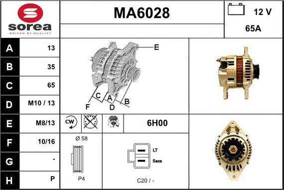 Sera MA6028 - Alternatore autozon.pro