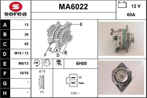 Sera MA6022 - Alternatore autozon.pro