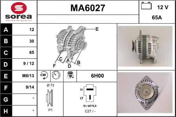 Sera MA6027 - Alternatore autozon.pro