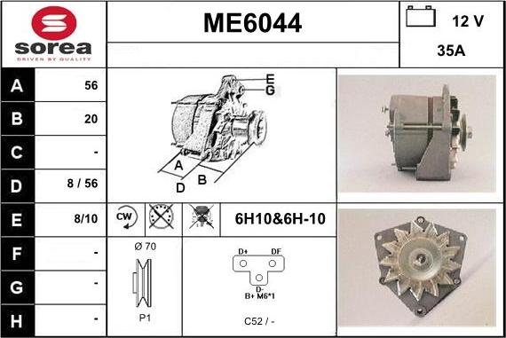 Sera ME6044 - Alternatore autozon.pro