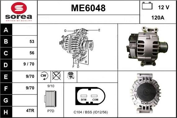 Sera ME6048 - Alternatore autozon.pro