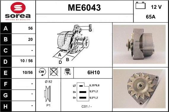 Sera ME6043 - Alternatore autozon.pro