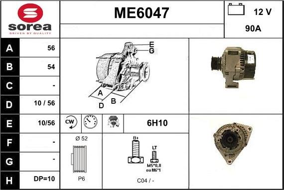 Sera ME6047 - Alternatore autozon.pro