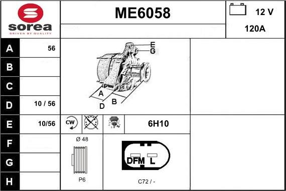 Sera ME6058 - Alternatore autozon.pro