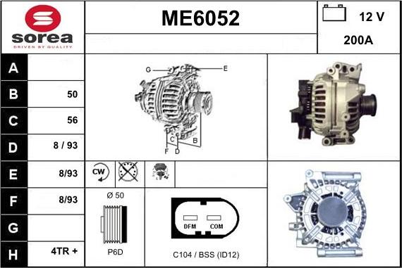 Sera ME6052 - Alternatore autozon.pro