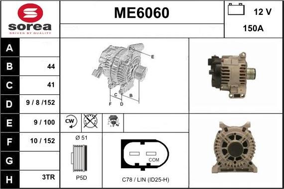 Sera ME6060 - Alternatore autozon.pro