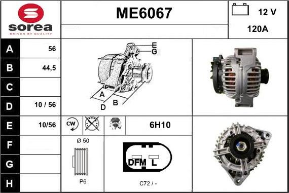 Sera ME6067 - Alternatore autozon.pro