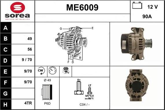 Sera ME6009 - Alternatore autozon.pro