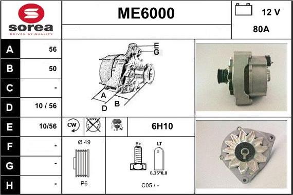 Sera ME6000 - Alternatore autozon.pro