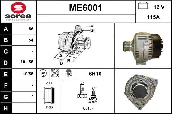 Sera ME6001 - Alternatore autozon.pro