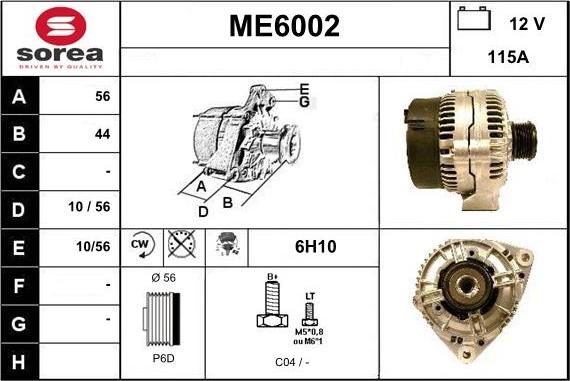 Sera ME6002 - Alternatore autozon.pro