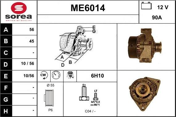 Sera ME6014 - Alternatore autozon.pro