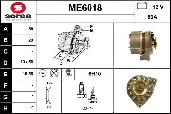 Sera ME6018 - Alternatore autozon.pro