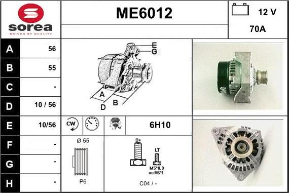 Sera ME6012 - Alternatore autozon.pro